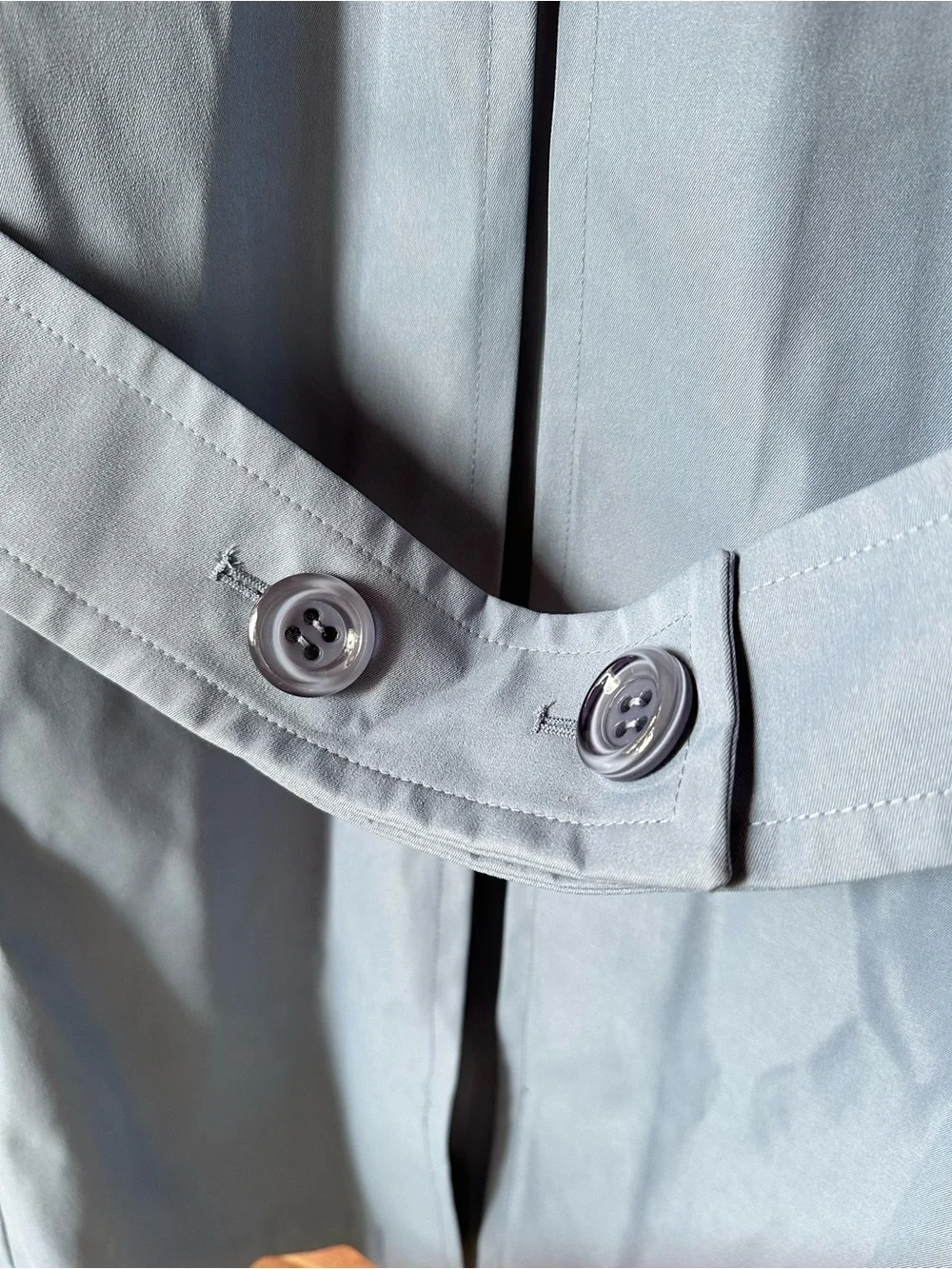 kate spade Single-Breasted Rain Trench Coat in Indian Sapphire